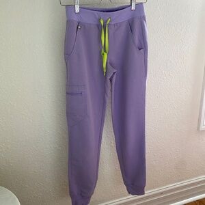 FIGS Zamora jogger scrub pants - lavender dew